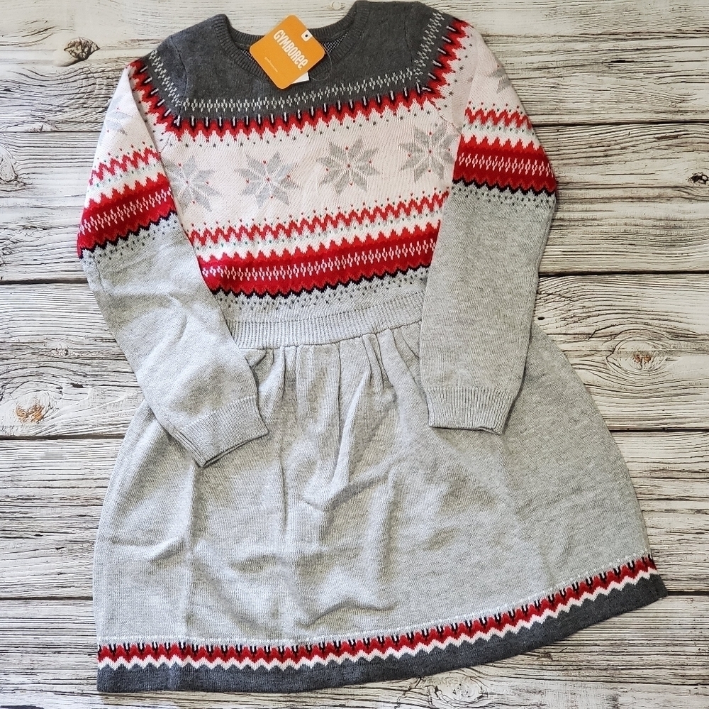 Gymboree Sweater Dress Snowflake Sweater Dress Christmas Holiday Outfit NWT